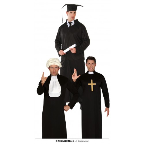 DISFRAZ T-M ESTUDIANTE/CURA/JUEZ