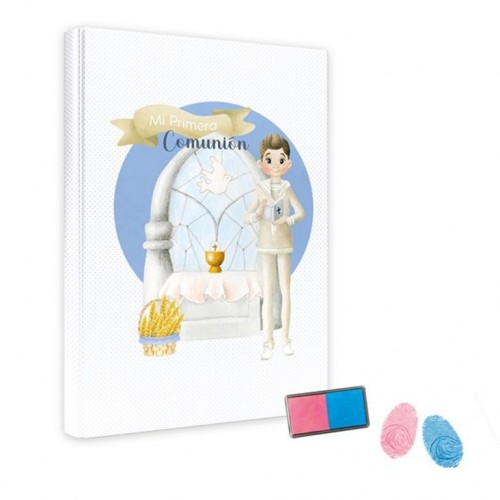 LIBRO HUELLAS NIÑO COMUNION ALTAR (46915