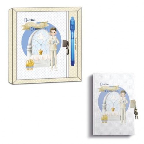 DIARIO COMUNION NIÑO BOLIGRAFO MAGICO