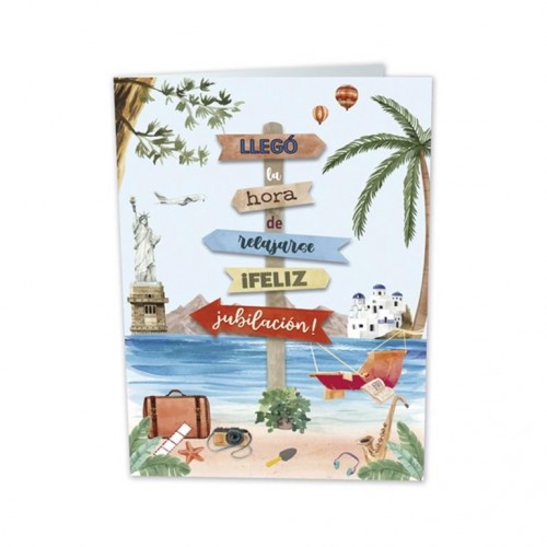 TARJETA POSTAL FELIZ JUBILACION  