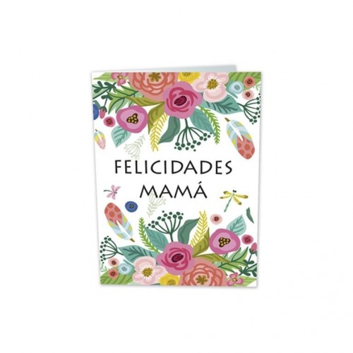 TARJETA C/SEMILLA FELICIDAD MAMA  