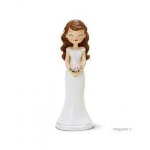 FIGURA  NOVIA OJOS CERRADOS 21CM
