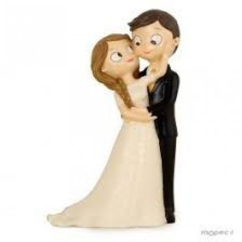 FIGURA  NOVIOS CARICIAS 21CM