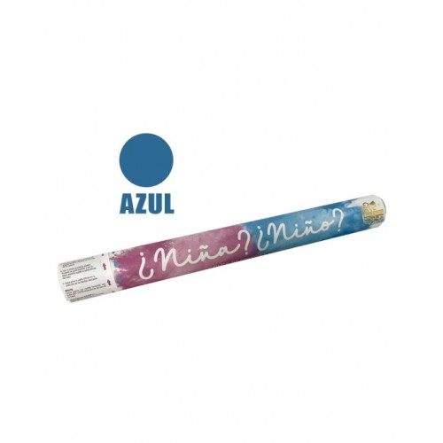 CAÑON CONFETI AZUL POLVO AZUL NIÑO 45CM