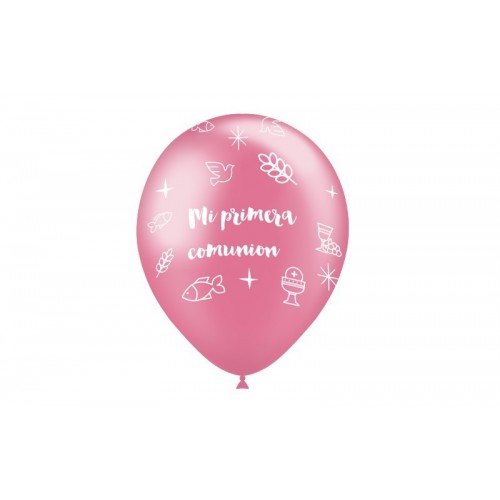 8 GLOBOS 11" 112M97 ROSA COMUNION