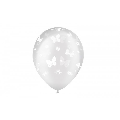 8 GLOBOS 11" 112C0041 TRANS MARIPOSA