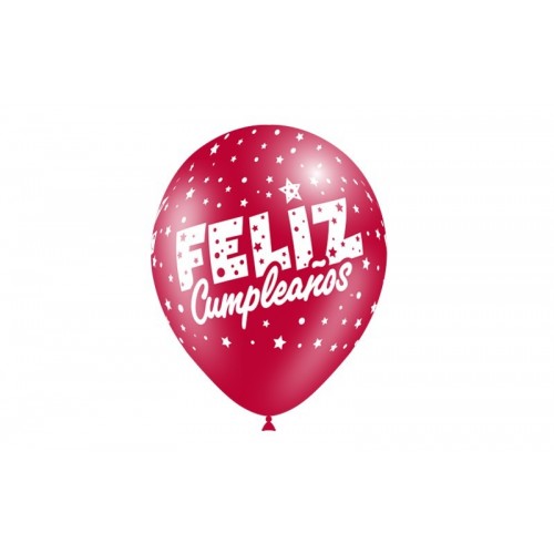 8 GLOBOS 11" 11232*8 FELIZ CUMPLEAÑOS