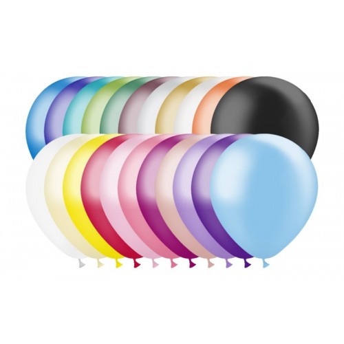   100 GLOBOS 5" 45M METAL MULTICOLOR