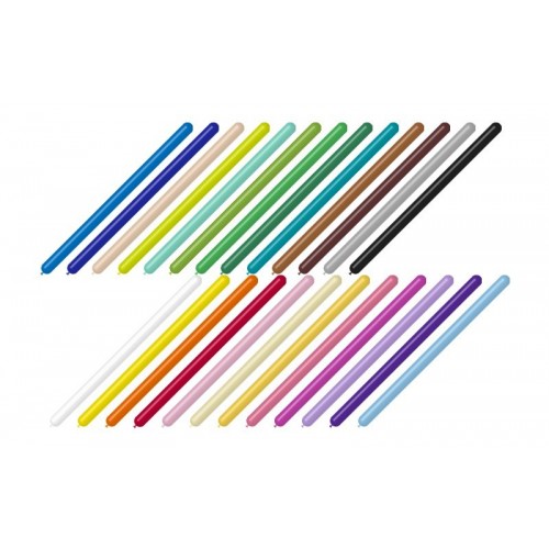   50 GLOBOS 260 MODELAR MULTICOLOR