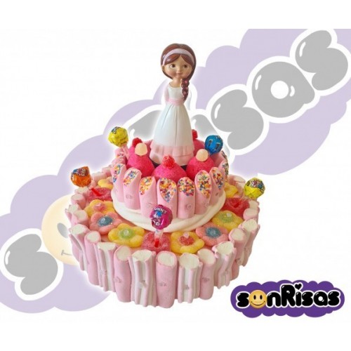 TARTA CHUCHE MUÑECA COMUNION 550GR