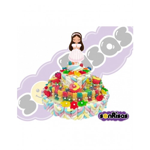 TARTA CHUCHE 3 PISO COMUNION NIÑA MULTIC