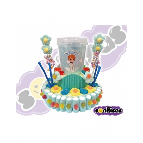 TARTA ALGODON NIÑO COMUNION 590GR