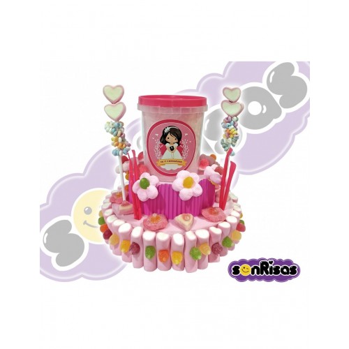 TARTA ALDOGON NIÑA COMUNION 600GR