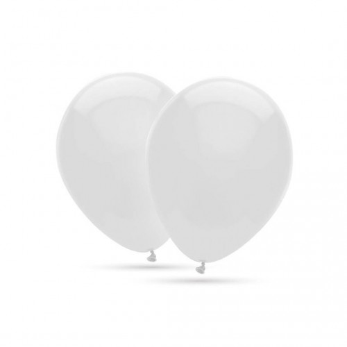   50 GLOBOS 11" 12G BLANCO