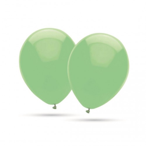   50 GLOBOS 11" 12G PASTEL VERDE MEN