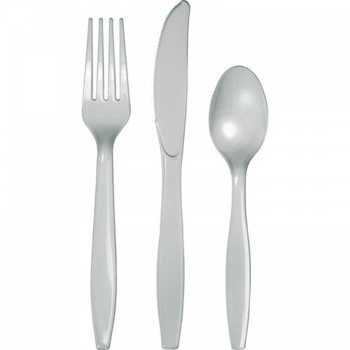   18 CUBIERTOS SURTIDOS PLATA