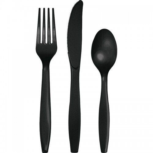   18 CUBIERTOS SURTIDOS NEGRO