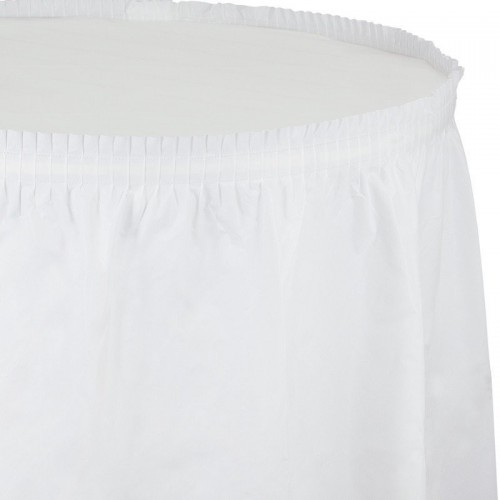   FALDA MESA PL BLANCO 73X426CM