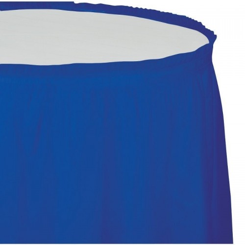   FALDA MESA PL AZUL 73X426CM