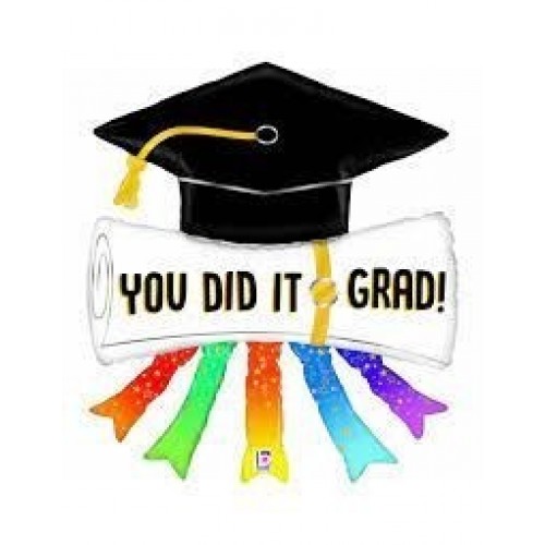 GLOBO 44" FOIL DIPLOMA GRADUACION