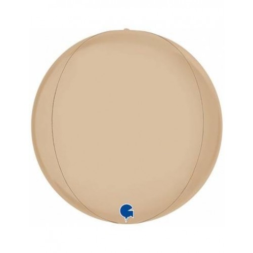   GLOBO 22" FOIL ORBZ SATIN CREMA