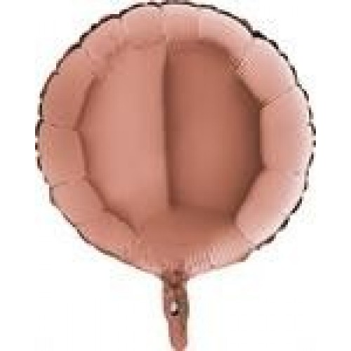   GLOBO 18" FOIL REDONDO ROSA ORO