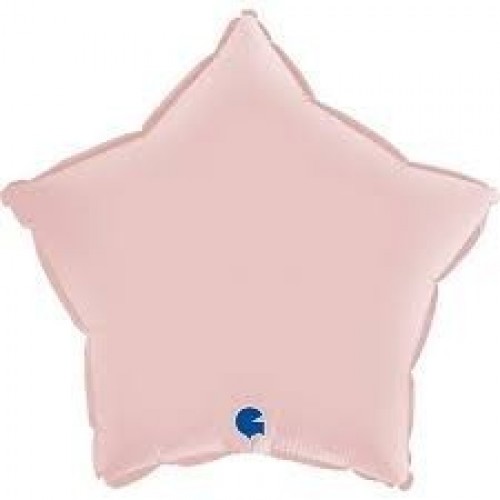   GLOBO 18"FOIL ESTRELLA ROSA SATIN