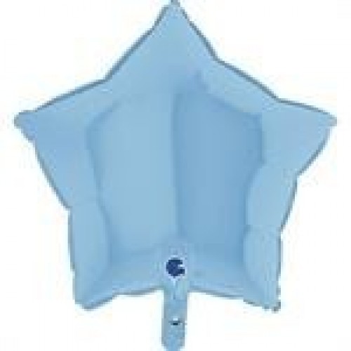   GLOBO 18" FOIL ESTREL CELESTE MAT