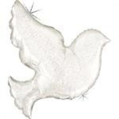 GLOBO 34" FOIL FORMA PALOMA BLANCA