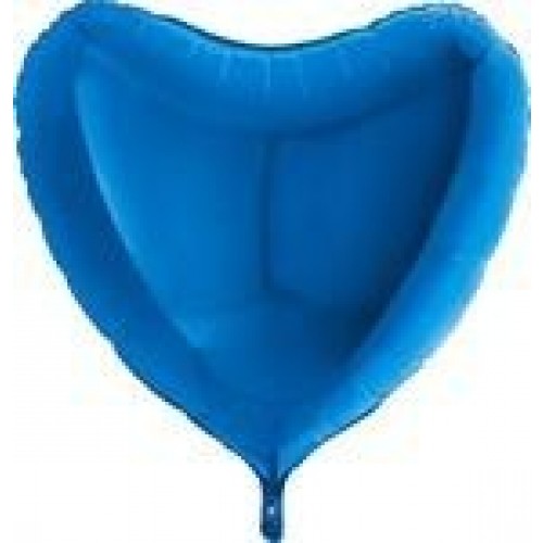   GLOBO 36" FOIL CORAZON AZUL