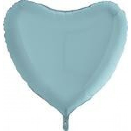  GLOBO 36" FOIL CORAZON CELESTE