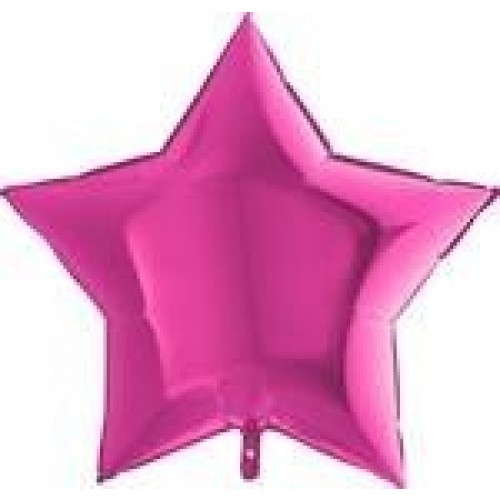   GLOBO 36" FOIL ESTRELLA MAGENTA