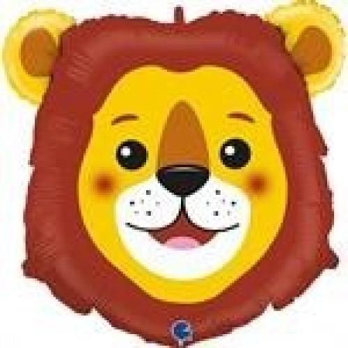 GLOBO 25" FOIL FORMA CABEZA LEON