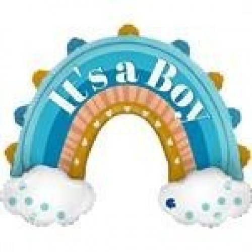 GLOBO 31" FOIL ARCO IRIS ITS A BOY