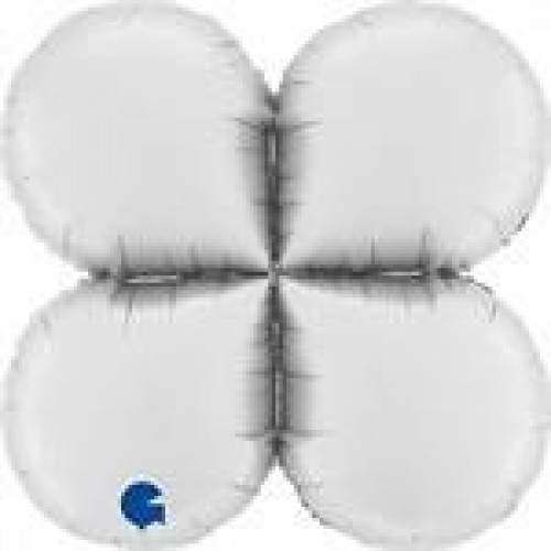    GLOBO26" FOIL BASEMAXI BLANCSATIN