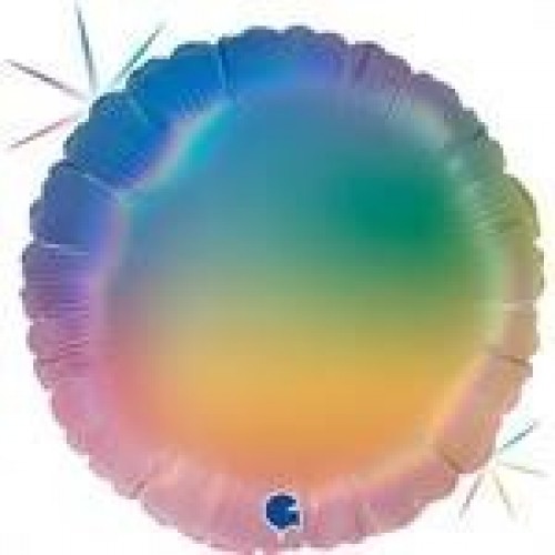 GLOBO 18" FOIL REDONDO ARCO IRIS