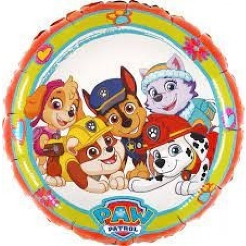   GLOBO 18" FOIL REDONDO PATRULLA
