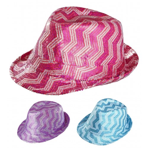 SOMBRERO FEDORA LENTEJUELAS COL.SURT