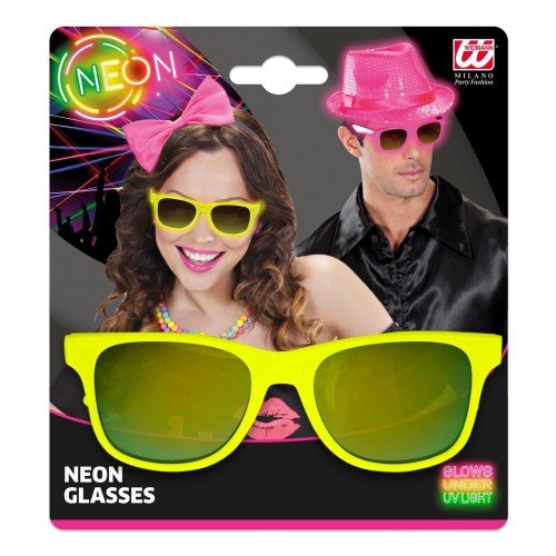  GAFAS AMARILLAS NEON AÑOS 80