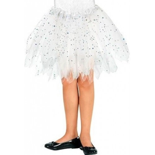 TUTU INFANTIL BLANCO BRILLANTE 30CM