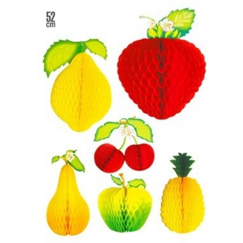 FRUTA PAPEL NIDO ABEJA MOD.SURT 52CM