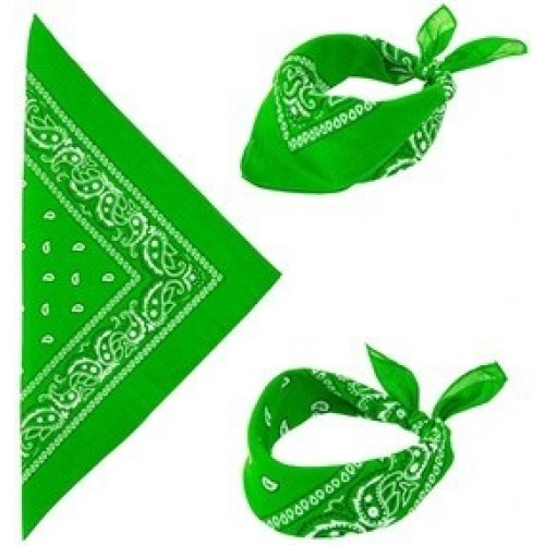 PAÑUELO BANDANA COLOR VERDE