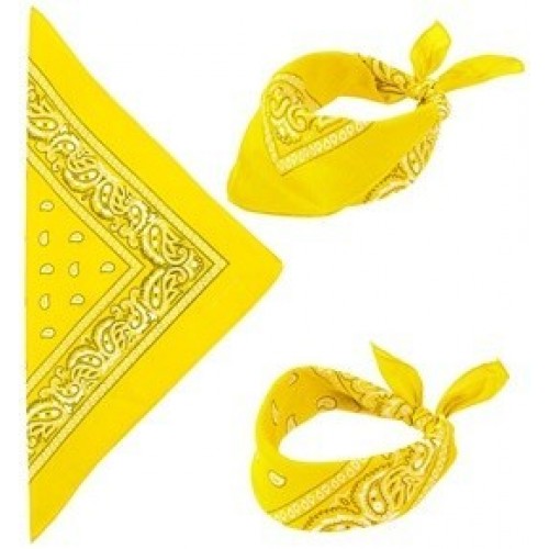 PAÑUELO BANDANA COLOR AMARILLO