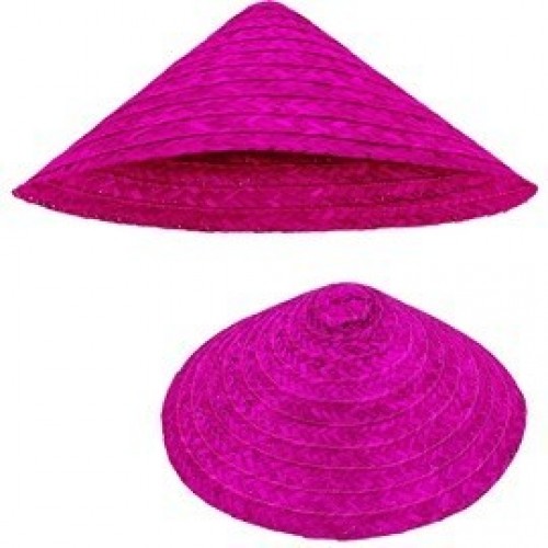   SOMBRERO VIETNAMITA PAJA ROSA
