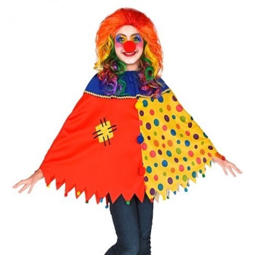 PONCHO INFANTIL T-UNICA PAYASO
