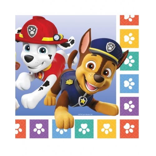   16 SERVILLETAS PATRULLA CAN 33CM