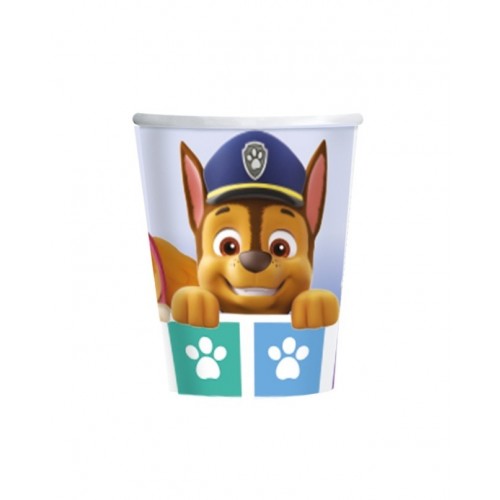   8 VASOS PATRULLA CANINA 250ML