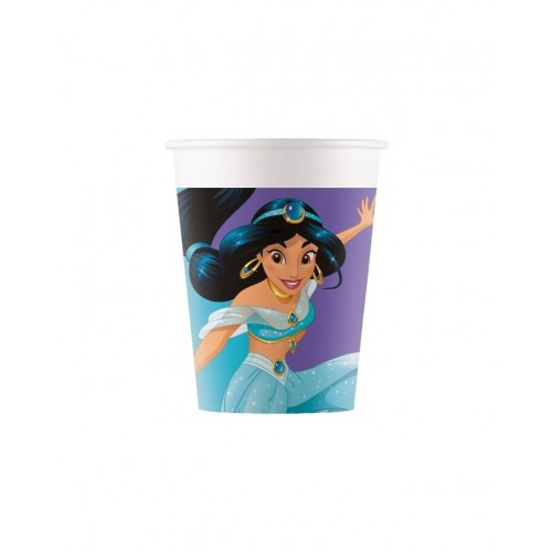   8 VASOS CARTON PRINCESA 200ML