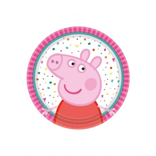   8 PLATOS PEPPA PIG PARTY 18CM