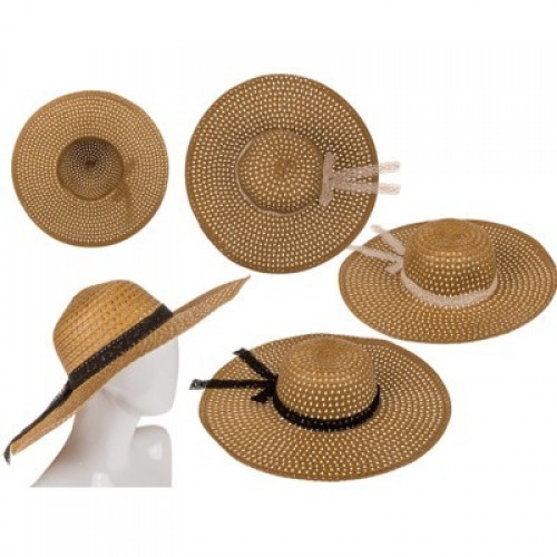 SOMBRERO PAJA NATURAL C/CINTA COL.SUR